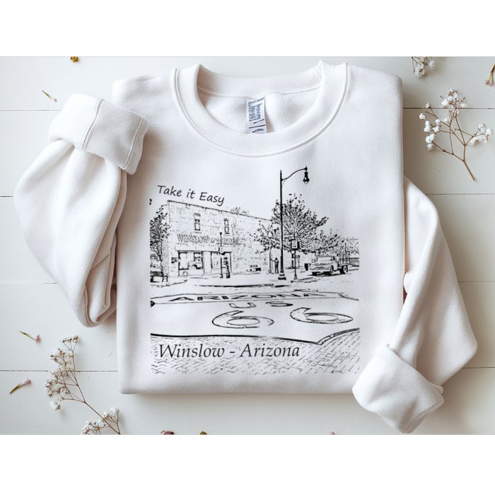 Winslow Arizona AZ US 66 Take It Easy Est. 1926 Mother Road Sweatshirt