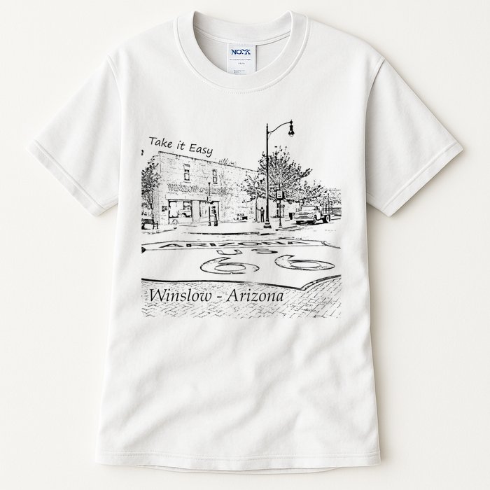 Winslow Arizona AZ US 66 Take It Easy Est. 1926 Mother Road Tall T-Shirt