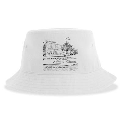 Winslow Arizona AZ US 66 Take It Easy Est. 1926 Mother Road Sustainable Bucket Hat