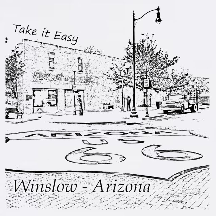 Winslow Arizona AZ US 66 Take It Easy Est. 1926 Mother Road Mug