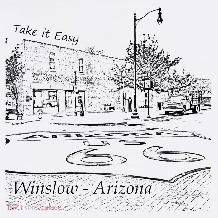Winslow Arizona AZ US 66 Take It Easy Est. 1926 Mother Road Cooling Performance Long Sleeve Crew