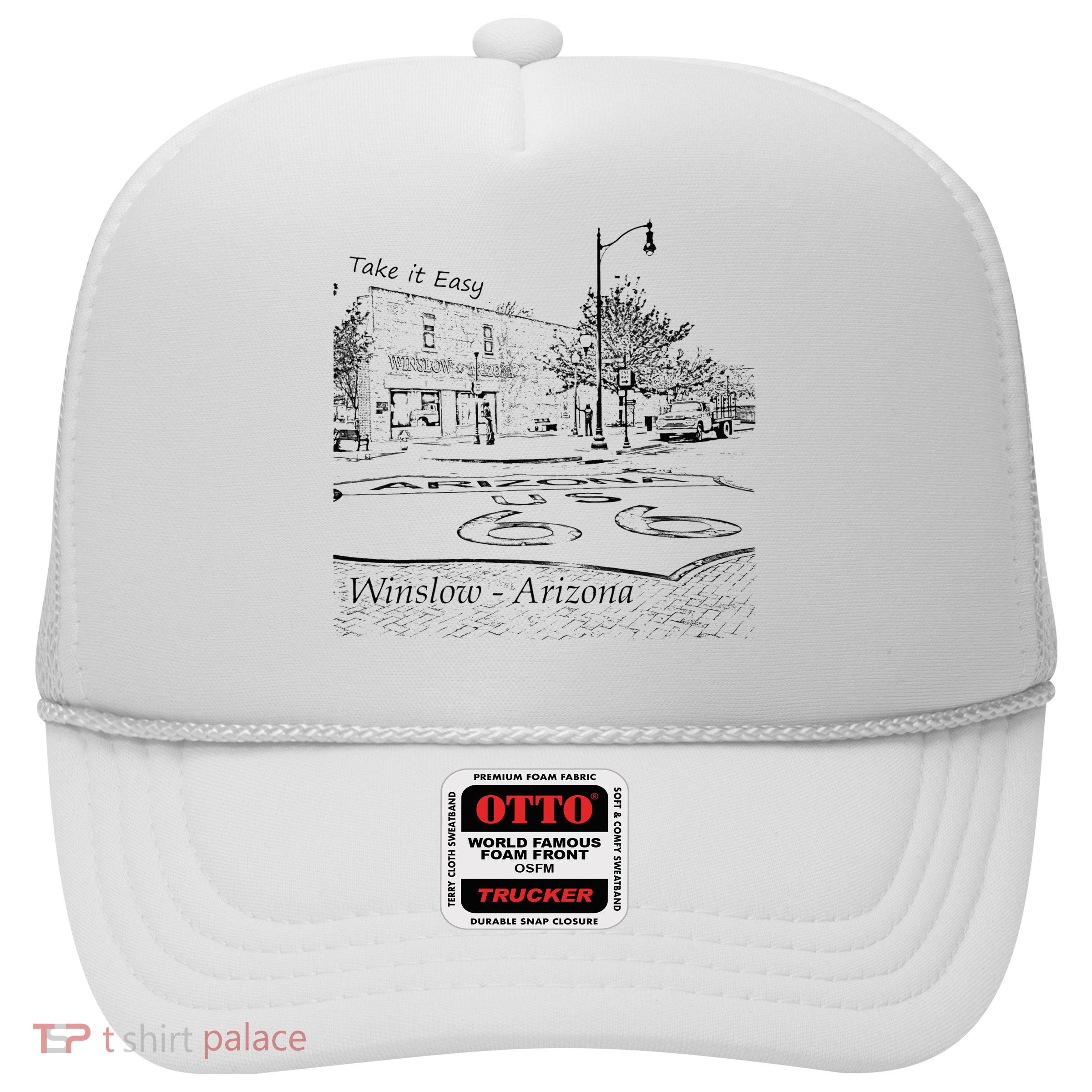 Winslow Arizona AZ US 66 Take It Easy Est. 1926 Mother Road Trucker Hat