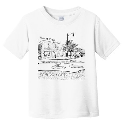 Winslow Arizona AZ US 66 Take It Easy Est. 1926 Mother Road Toddler T-Shirt