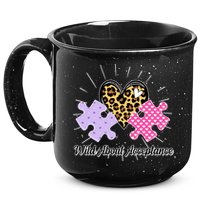 Wild About Acceptance Autism Awareness Puzzle Heart 15oz Campfire Ceramic Mug