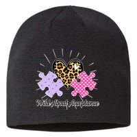 Wild About Acceptance Autism Awareness Puzzle Heart Sustainable Beanie