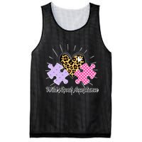 Wild About Acceptance Autism Awareness Puzzle Heart Mesh Reversible Basketball Jersey Tank