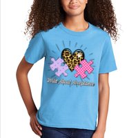 Wild About Acceptance Autism Awareness Puzzle Heart Kids T-Shirt