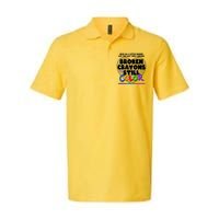 We're All A Little Broken But The Last Time I Checked Broken Crayons Still Color Softstyle Adult Sport Polo