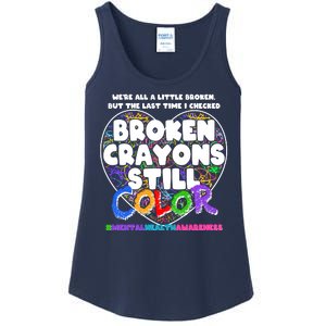 We're All A Little Broken But The Last Time I Checked Broken Crayons Still Color Ladies Essential Tank