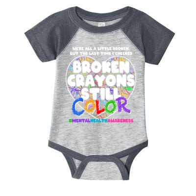 We're All A Little Broken But The Last Time I Checked Broken Crayons Still Color Infant Baby Jersey Bodysuit