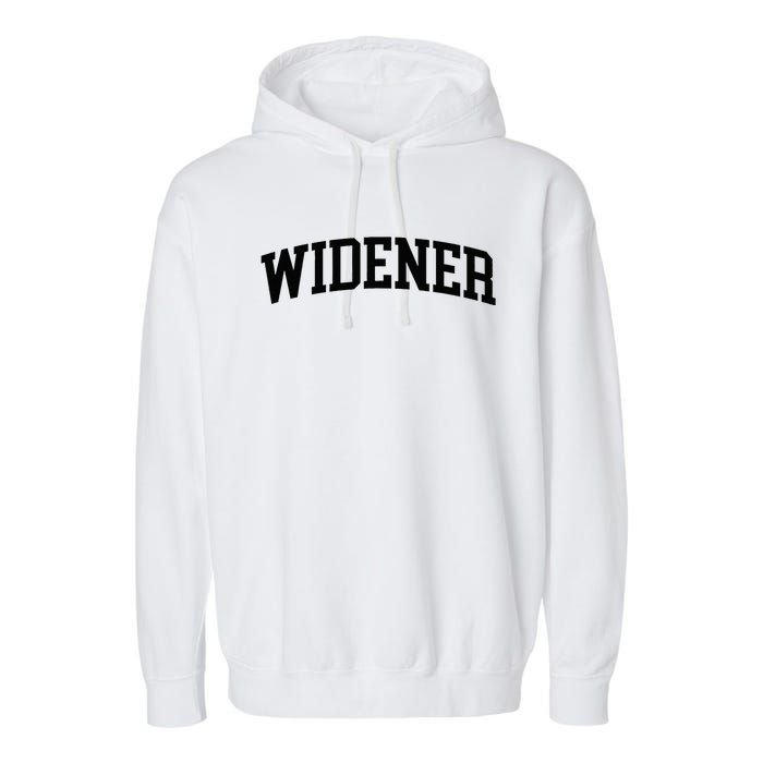 Widener Athletic Arch College University ! Alumni Garment-Dyed Fleece Hoodie