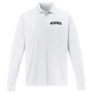 Widener Athletic Arch College University ! Alumni Performance Long Sleeve Polo