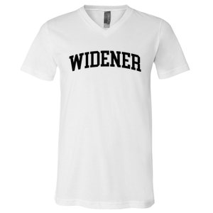 Widener Athletic Arch College University ! Alumni V-Neck T-Shirt