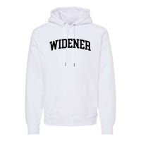 Widener Athletic Arch College University ! Alumni Premium Hoodie