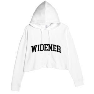 Widener Athletic Arch College University ! Alumni Crop Fleece Hoodie