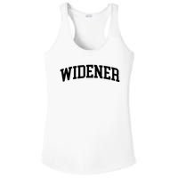 Widener Athletic Arch College University ! Alumni Ladies PosiCharge Competitor Racerback Tank