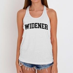 Widener Athletic Arch College University ! Alumni Women's Knotted Racerback Tank