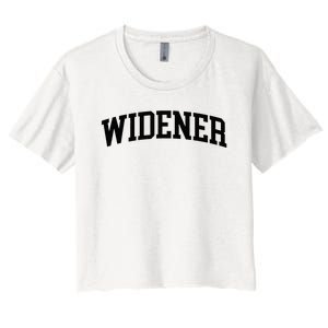 Widener Athletic Arch College University ! Alumni Women's Crop Top Tee