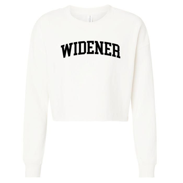 Widener Athletic Arch College University ! Alumni Cropped Pullover Crew