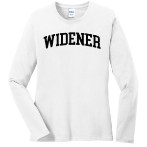 Widener Athletic Arch College University ! Alumni Ladies Long Sleeve Shirt