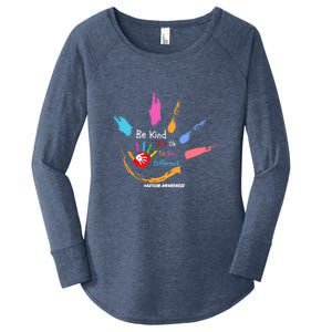 World Autism Awareness Day Be Kind ItS Ok To Be Different Gift Women's Perfect Tri Tunic Long Sleeve Shirt