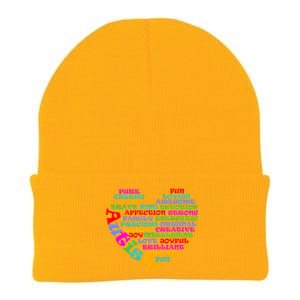 World Autism Awareness Day Support Family Funny Gift Knit Cap Winter Beanie