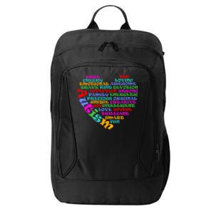 World Autism Awareness Day Support Family Funny Gift City Backpack