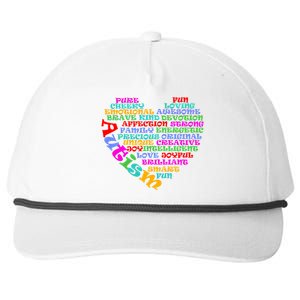 World Autism Awareness Day Support Family Funny Gift Snapback Five-Panel Rope Hat