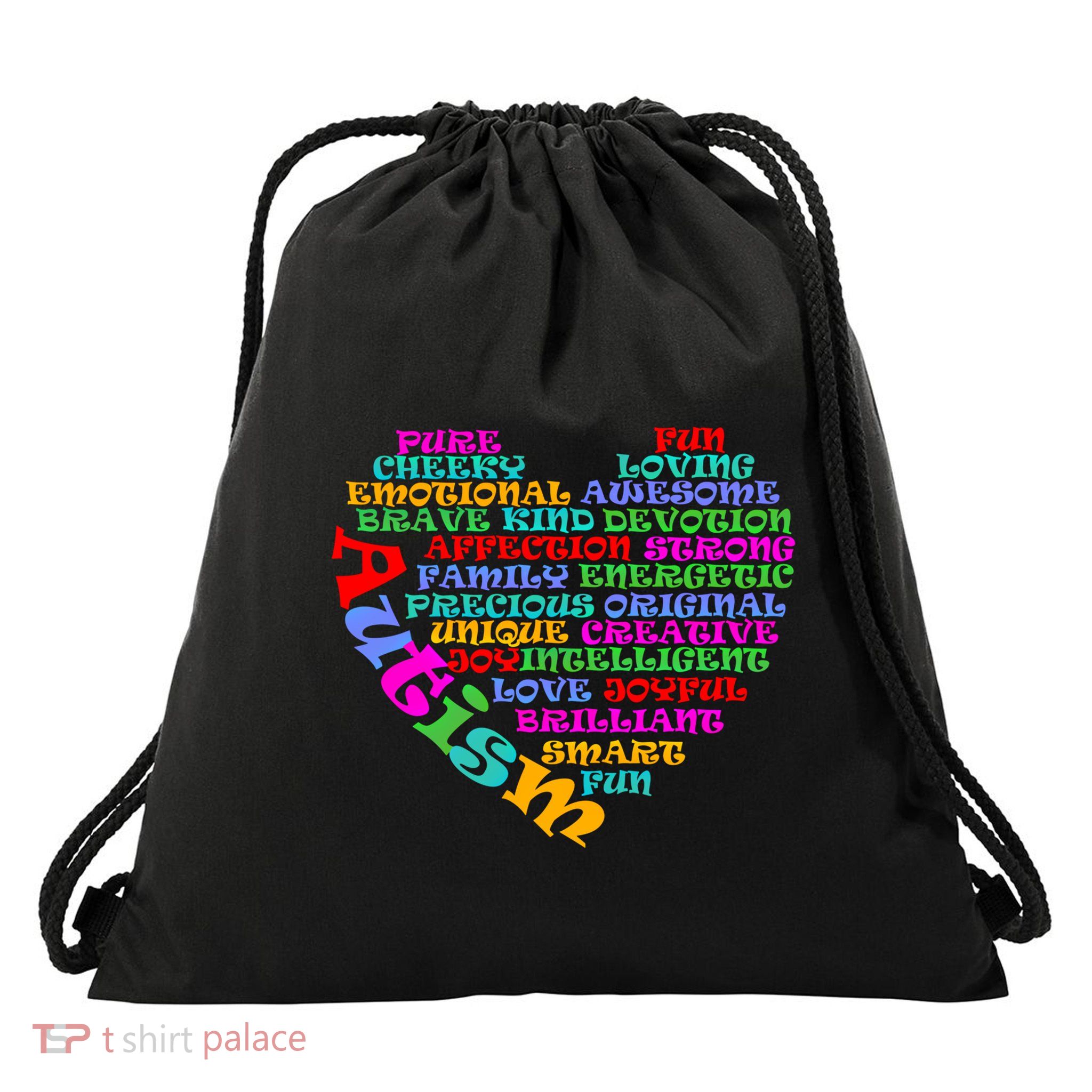 World Autism Awareness Day Support Family Funny Gift Drawstring Bag
