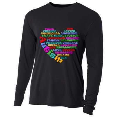 World Autism Awareness Day Support Family Funny Gift Cooling Performance Long Sleeve Crew