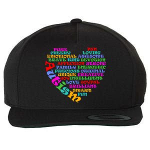 World Autism Awareness Day Support Family Funny Gift Wool Snapback Cap