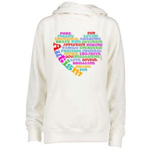 World Autism Awareness Day Support Family Funny Gift Womens Funnel Neck Pullover Hood