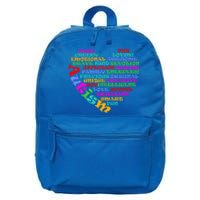 World Autism Awareness Day Support Family Funny Gift 16 in Basic Backpack