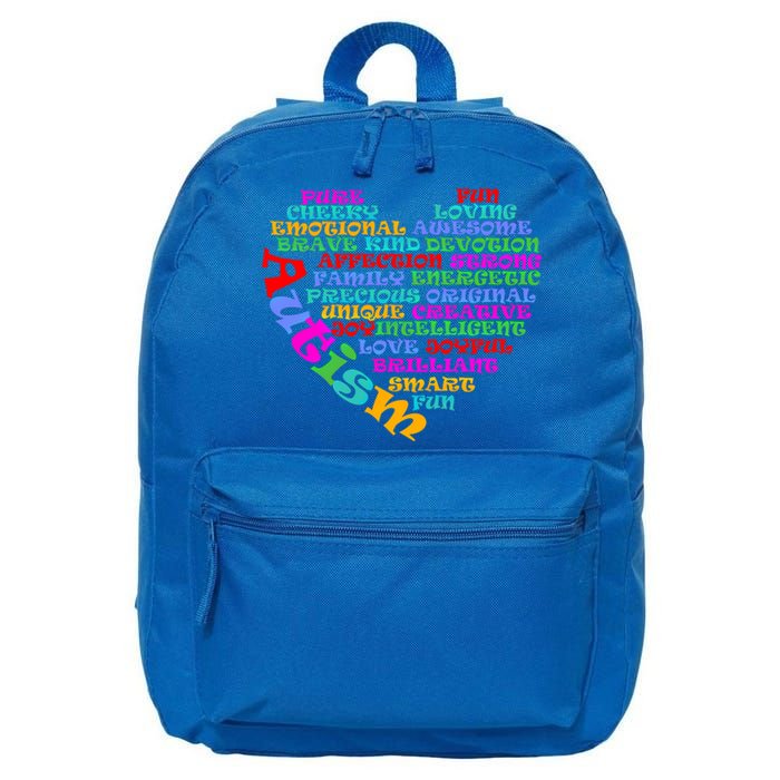 World Autism Awareness Day Support Family Funny Gift 16 in Basic Backpack