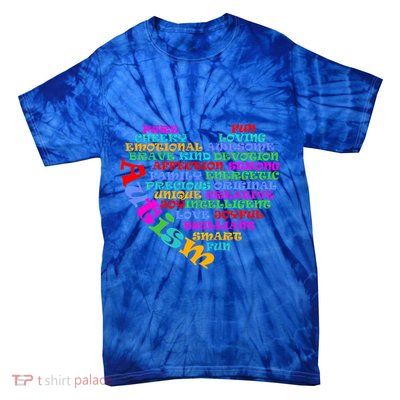 World Autism Awareness Day Support Family Funny Gift Tie-Dye T-Shirt