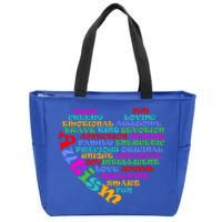 World Autism Awareness Day Support Family Funny Gift Zip Tote Bag