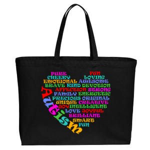 World Autism Awareness Day Support Family Funny Gift Cotton Canvas Jumbo Tote