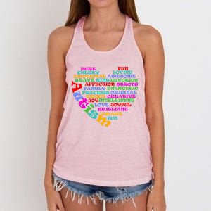 World Autism Awareness Day Support Family Funny Gift Women's Knotted Racerback Tank