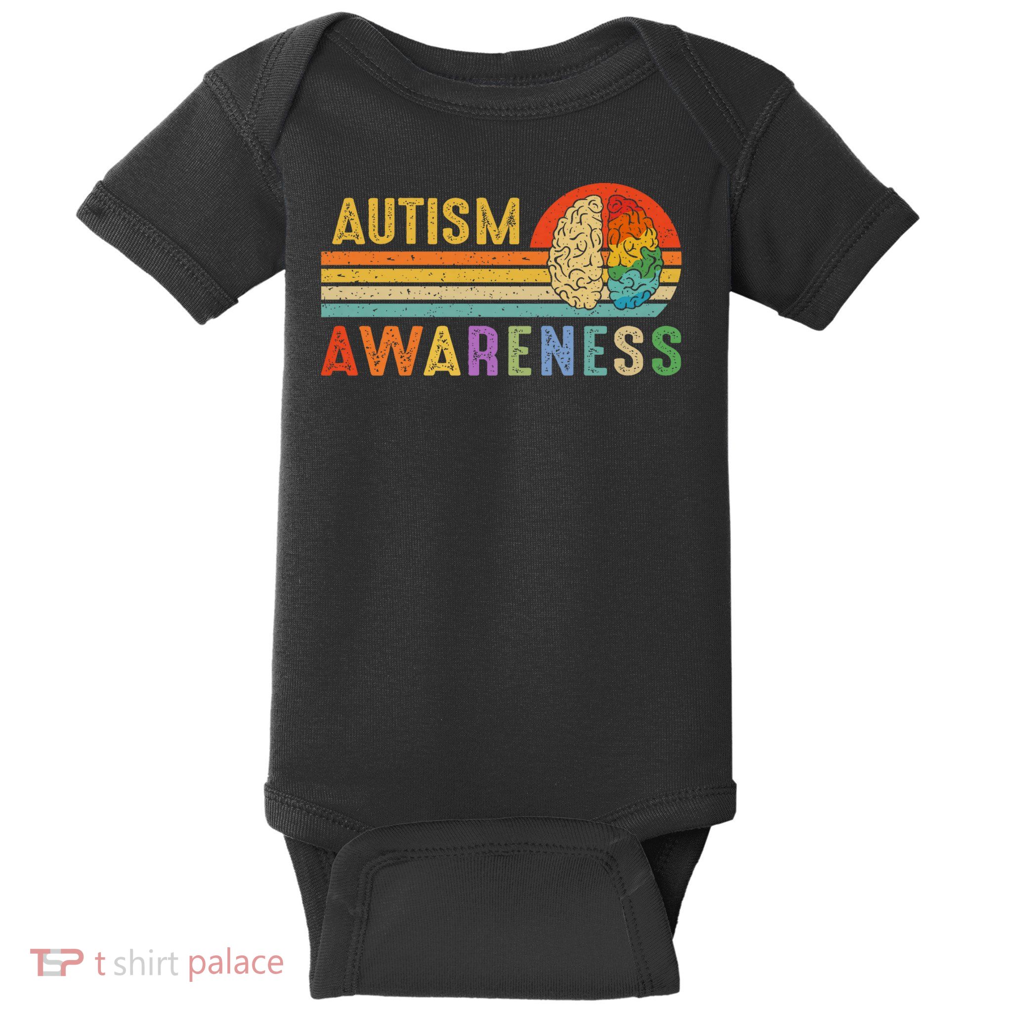 World Autism Awareness Neurodiversity Autistic April Sunset Baby Bodysuit
