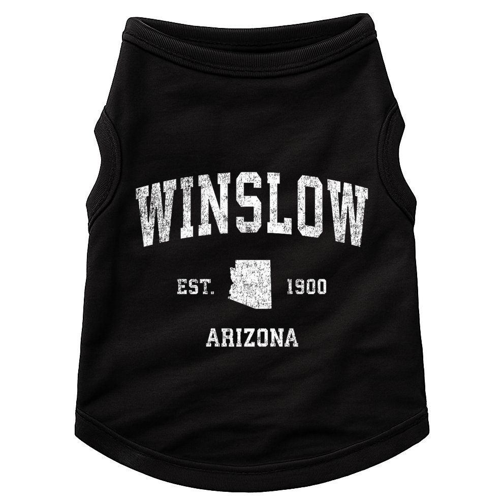 Winslow Arizona Az Vintage Sports Doggie Tank