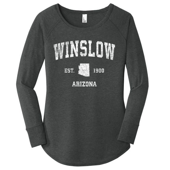 Winslow Arizona Az Vintage Sports Women's Perfect Tri Tunic Long Sleeve Shirt