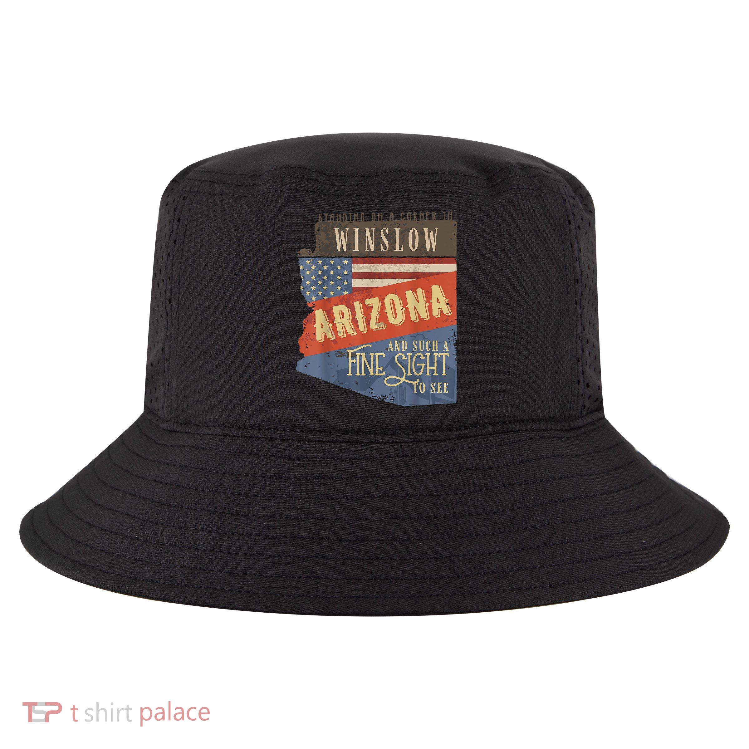 Winslow Arizona AZ US 66 Take It Easy Est. 1926 Mother Road Cool Comfort Performance Bucket Hat