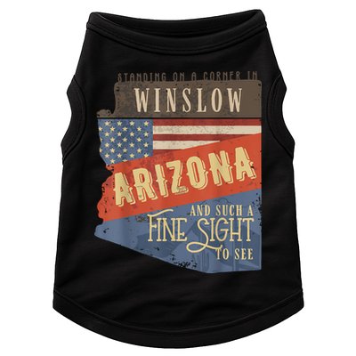 Winslow Arizona AZ US 66 Take It Easy Est. 1926 Mother Road Doggie Tank