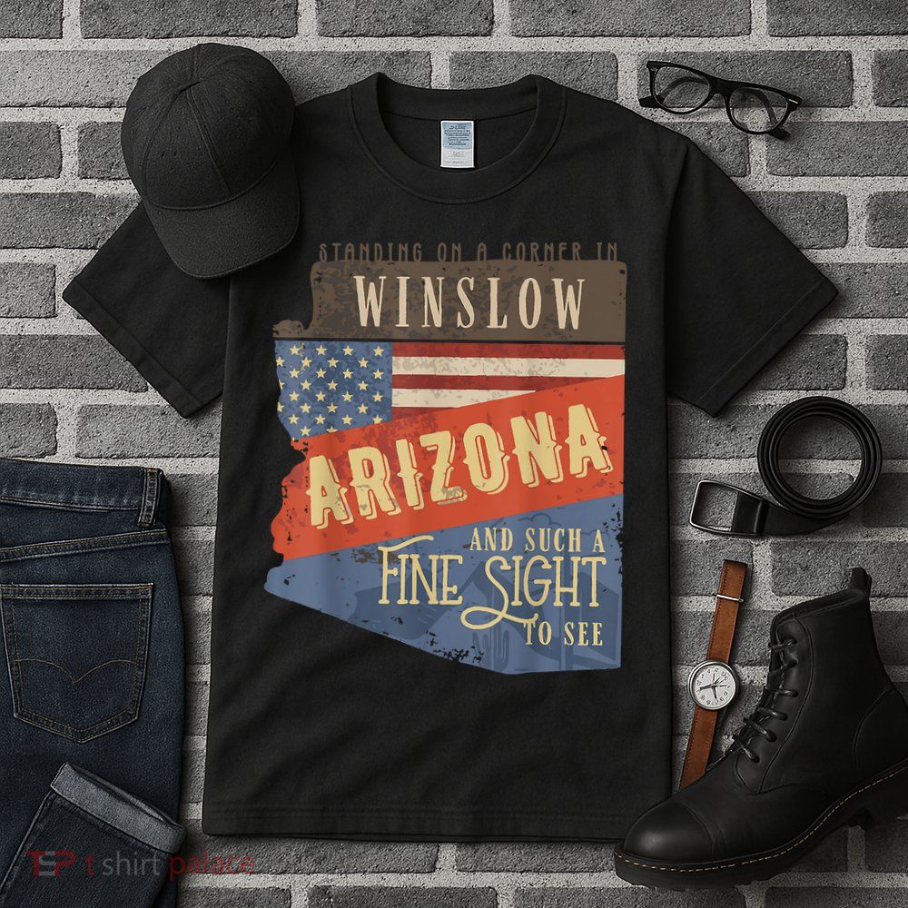 Winslow Arizona AZ US 66 Take It Easy Est. 1926 Mother Road Tall T-Shirt