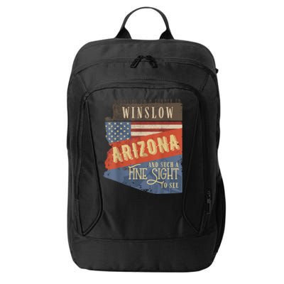 Winslow Arizona AZ US 66 Take It Easy Est. 1926 Mother Road City Backpack