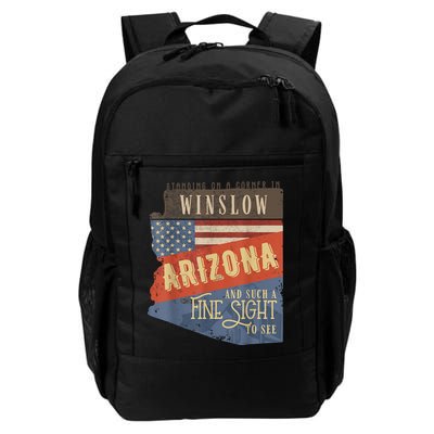 Winslow Arizona AZ US 66 Take It Easy Est. 1926 Mother Road Backpack