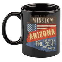 Winslow Arizona AZ US 66 Take It Easy Est. 1926 Mother Road 11oz C Handle Ceramic Mug