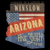 Winslow Arizona AZ US 66 Take It Easy Est. 1926 Mother Road 16 in Basic Backpack