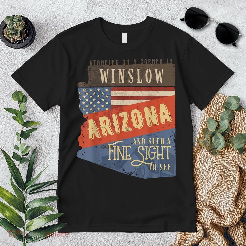 Winslow Arizona AZ US 66 Take It Easy Est. 1926 Mother Road Premium T-Shirt