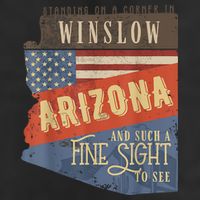 Winslow Arizona AZ US 66 Take It Easy Est. 1926 Mother Road Golf Towel
